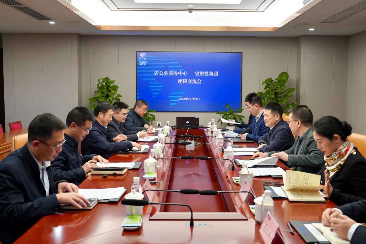 省公务效劳中心到省云顶集团集团考察调研